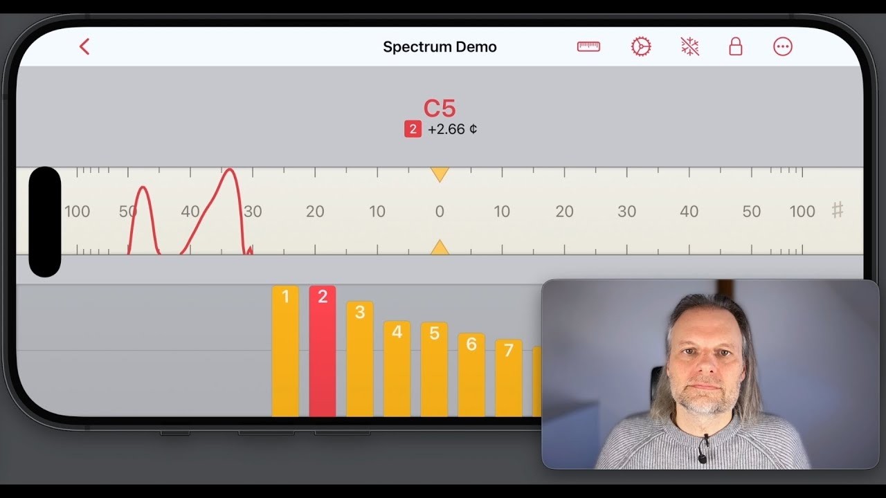 Pianoscope 4 Preview &ndash;&nbsp;Spectrum Display