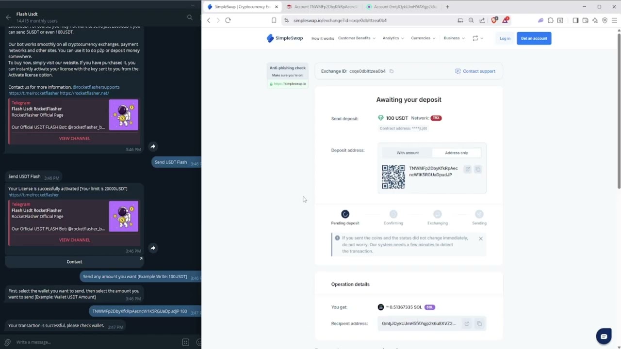 Flash USDT TRC20 &ndash; Send Flash USDT Instantly