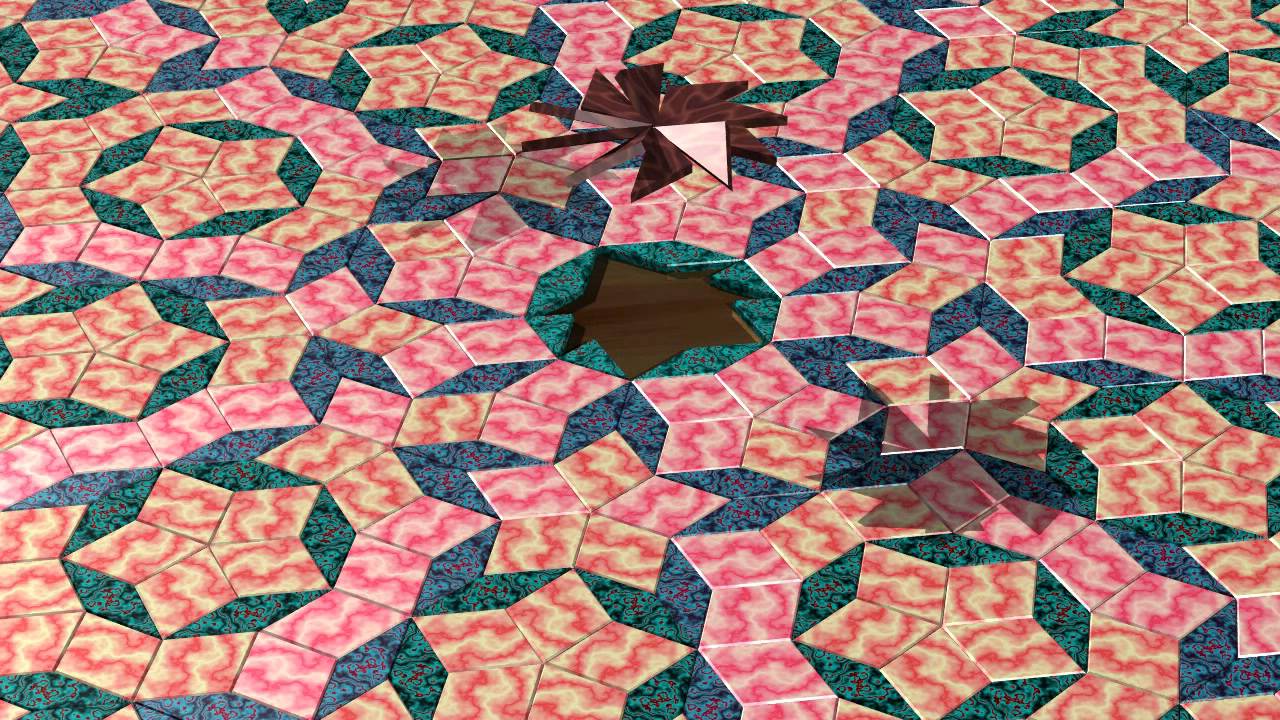 Decapods with the rhombic Penrose tesselation