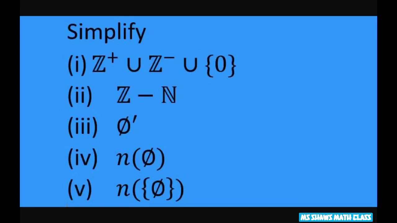 How to Simplify Basic Sets