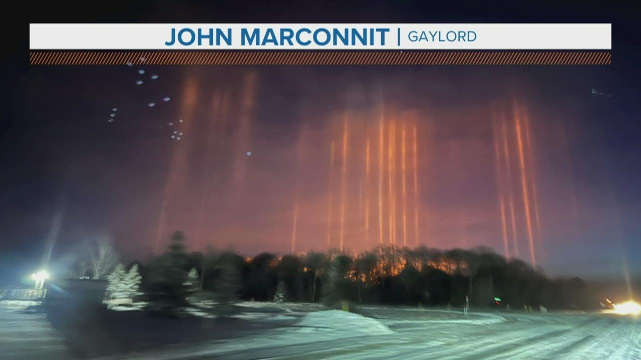 What are light pillars?