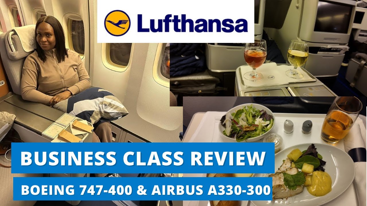 Lufthansa Boeing 747-400 Business Class Review | Upper Deck |Toronto to Frankfurt to Lagos 🇨🇦 🇳🇬