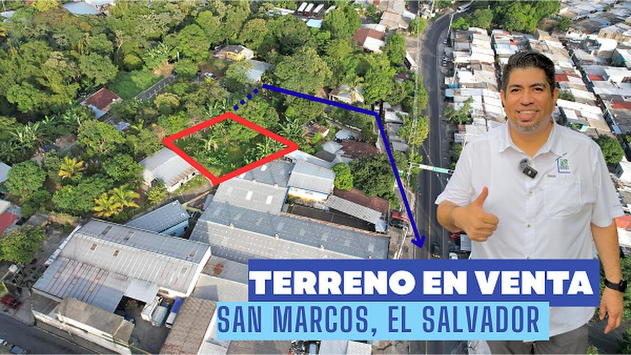 SE VENDE TERRENO EN SAN MARCOS, EL SALVADOR A POCOS MINUTOS DEL AEROPUERTO.