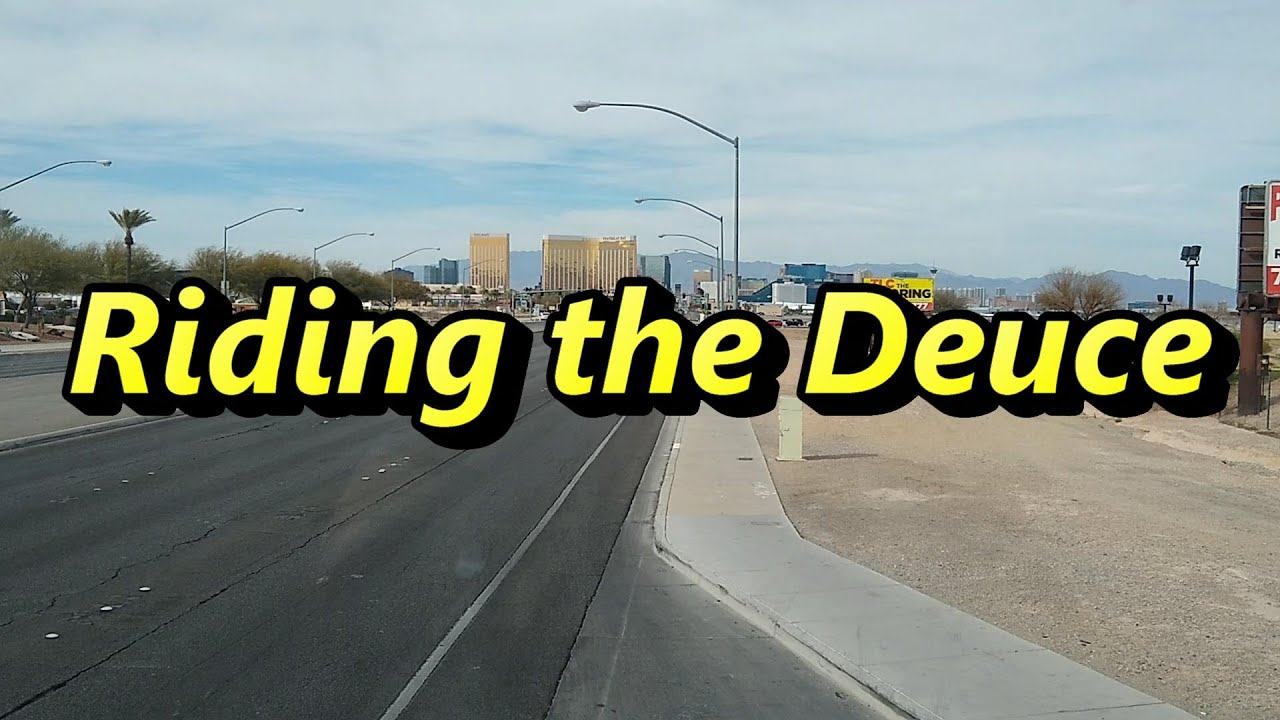 Riding the Deuce  Bus in Las Vegas