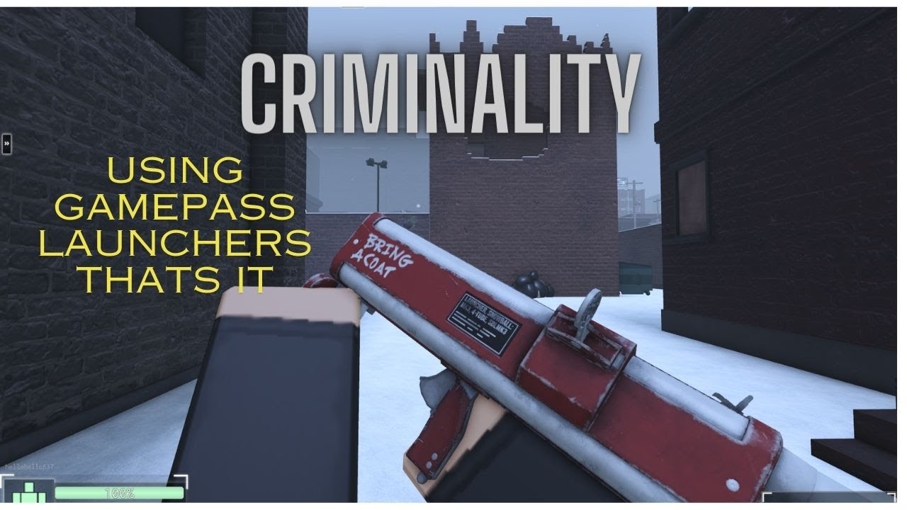 using just gamepass launchers in ROBLOX criminality winter update