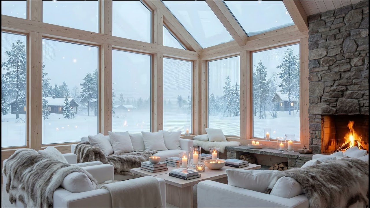 🌨️ Quiet Snowstorm Outside – Deep Relaxation | Peaceful Winter Night Sounds