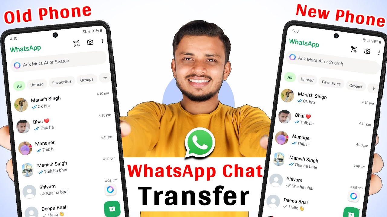 transfer whatsapp chats from old phone to new phone | whatsapp data transfer