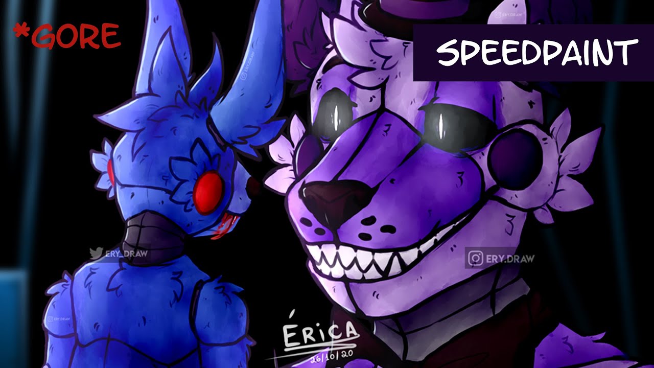 [ +13 GORE ] Your name will be Bonbon [ FNaF SpeedPaint ]
