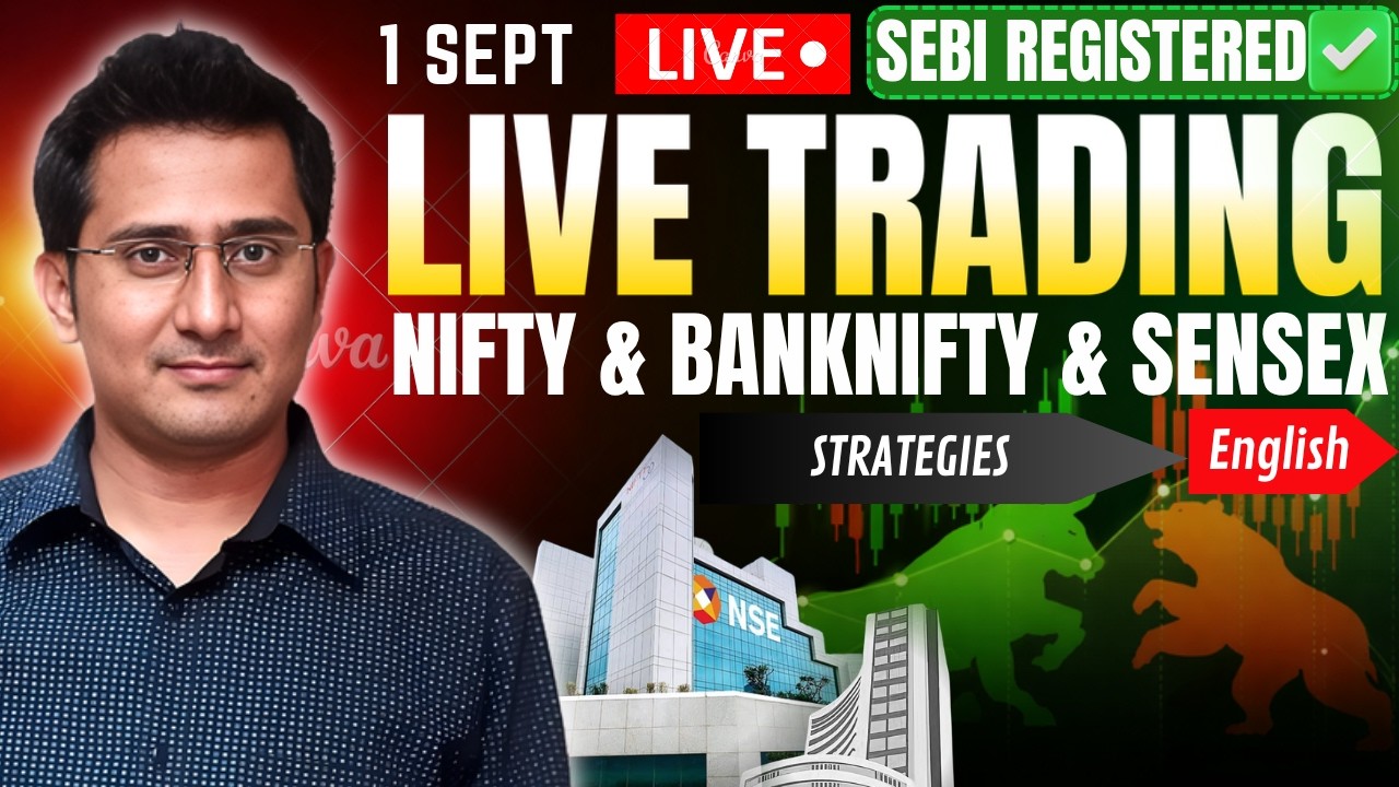 🔴Live Nifty intraday trading | sensex live trading | Live options trading | 1st Sept 2026