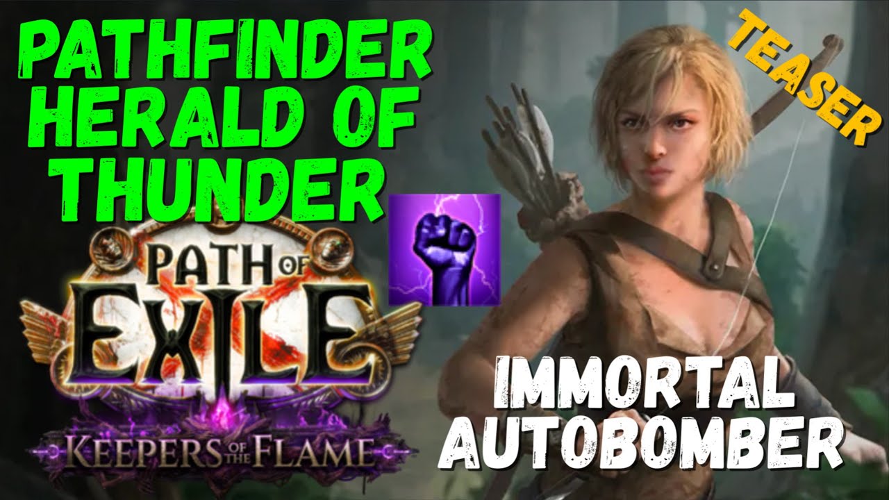 [POE 3.27] Immortal Autobomber is back! Pathfinder Herald of Thunder Build, 32M DPS, Mapper, Ubers