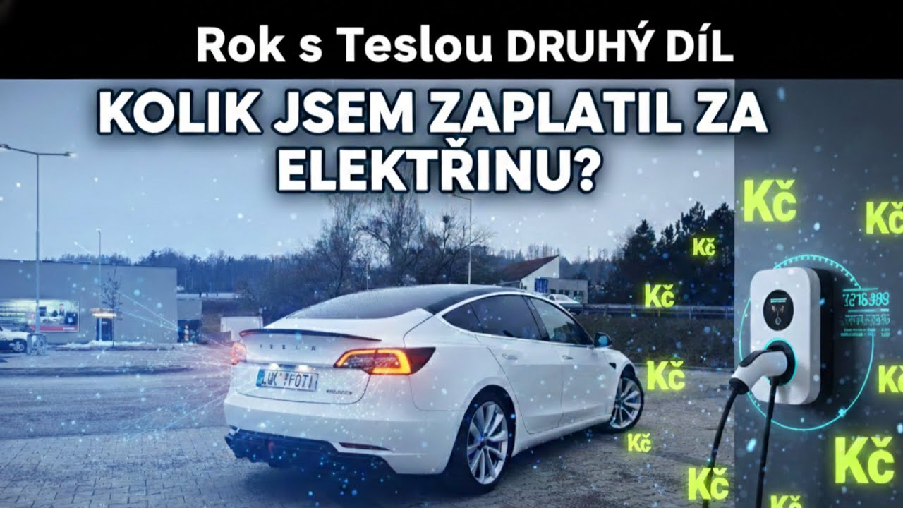 Rok s Teslou - jezdil jsem za 1Kč/km? 🤑 Náklady na roční provoz. Druhý díl 2️⃣