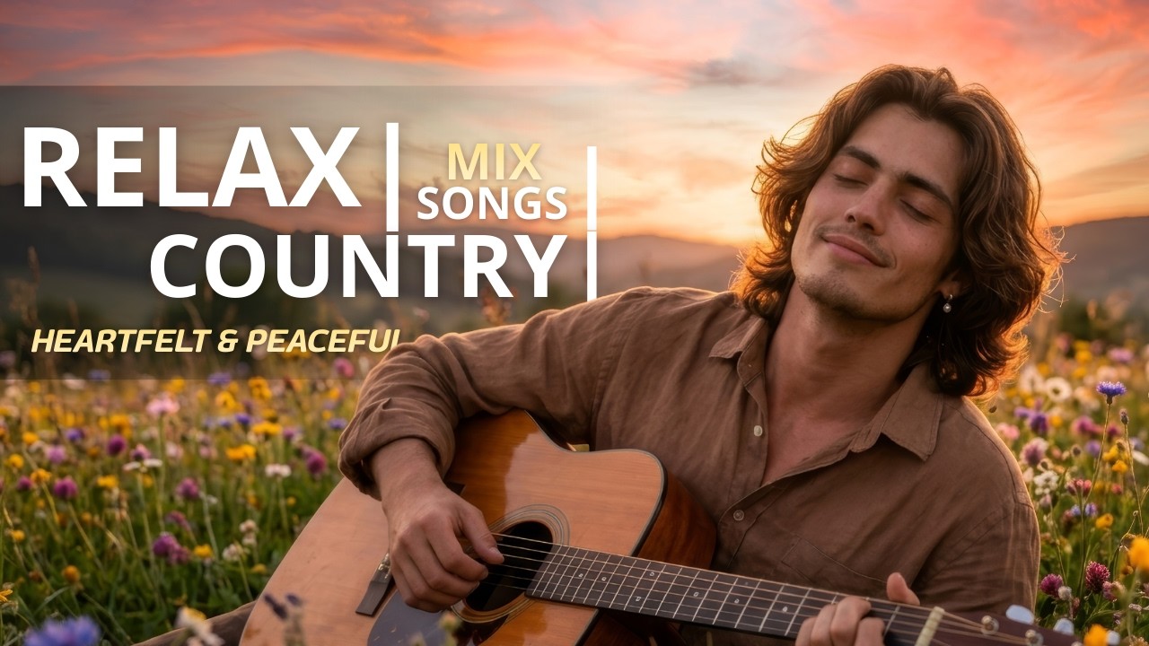 Night Rain, Warm Coffee & Acoustic Guitar ☕ Cozy Country Ambiance ~ Twilight Garden Songs