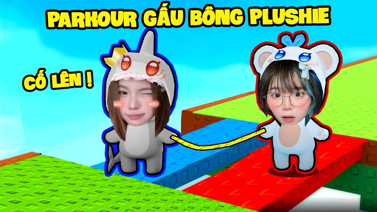 SAMMY VÀ MÈO SIMMY PARKOUR PLUSHIE KẾT HỢP SIÊU ĐÁNG YÊU TRONG ROBLOCK