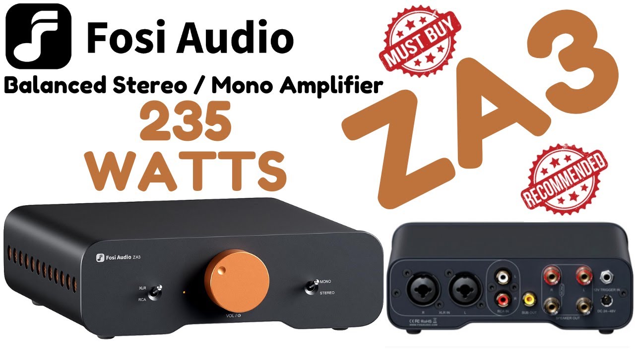 Fosi Audio ZA3 Stereo Amplifier || best budget stereo amplifier || best budget mono amplifier #fosi