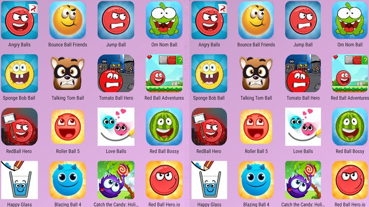 Blazing Ball 4,Red Ball Bossy,Boss Ball 4,Jump Ball,Red Ball 5,Om Nom Ball,Red Ball Adventures,Angry