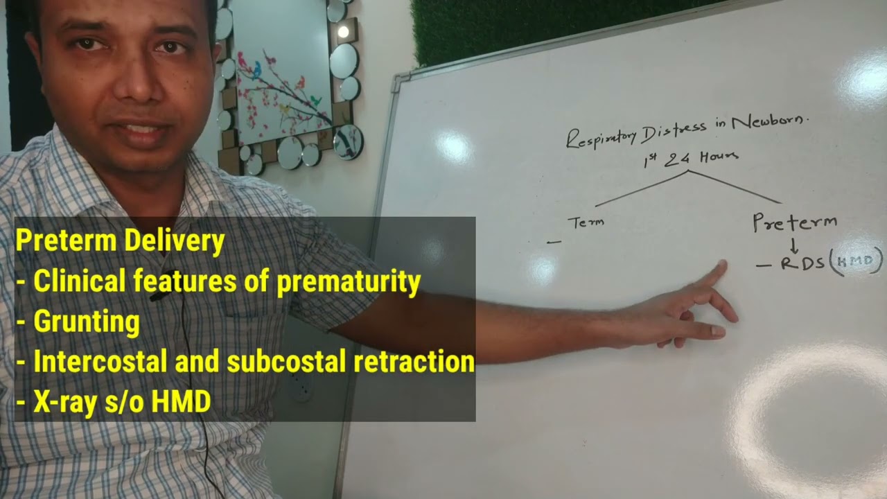 Respiratory Distress in neonates, Simplest approach in Hindi