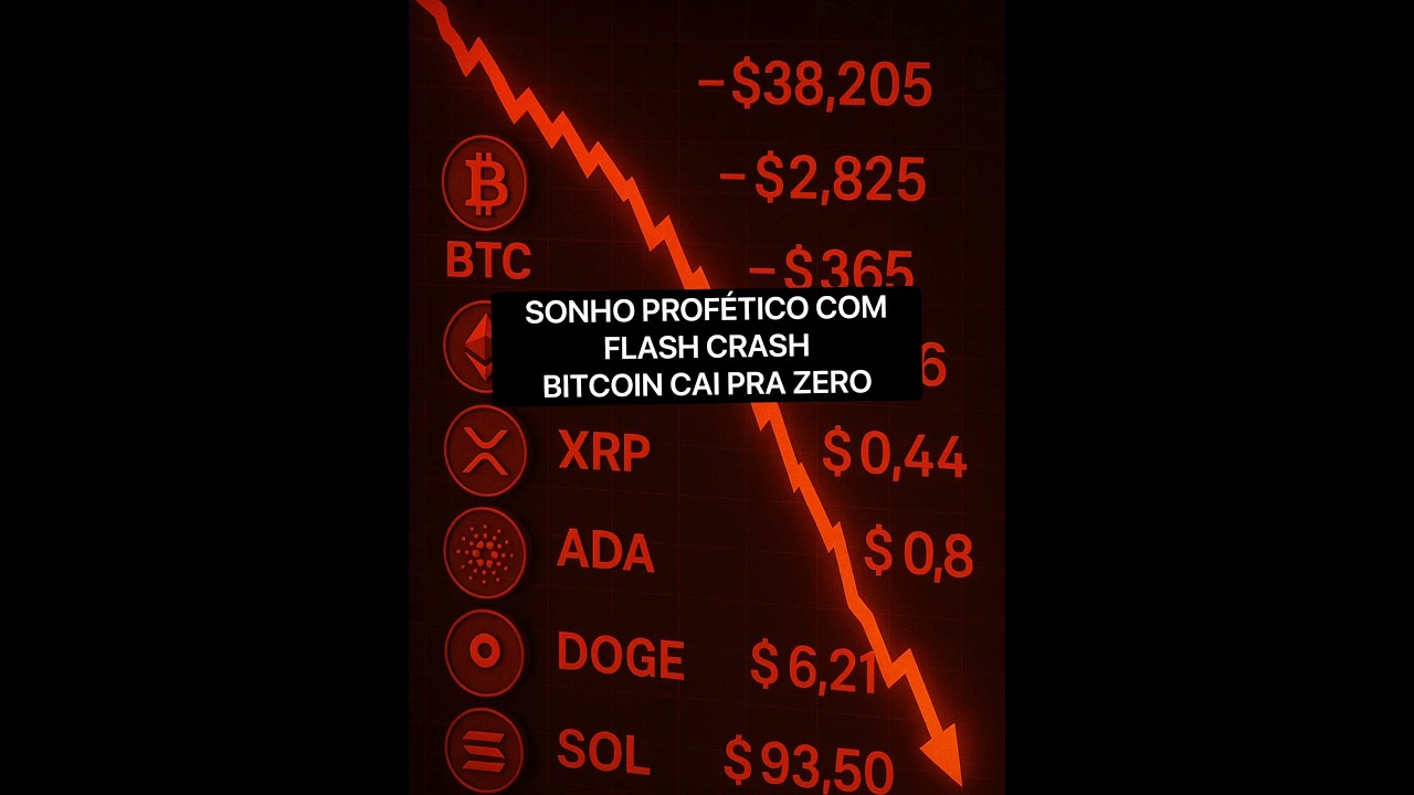 SONHO PROF&Eacute;TICO: BITCOIN CAI PARA ZERO! FLASH CRASH !