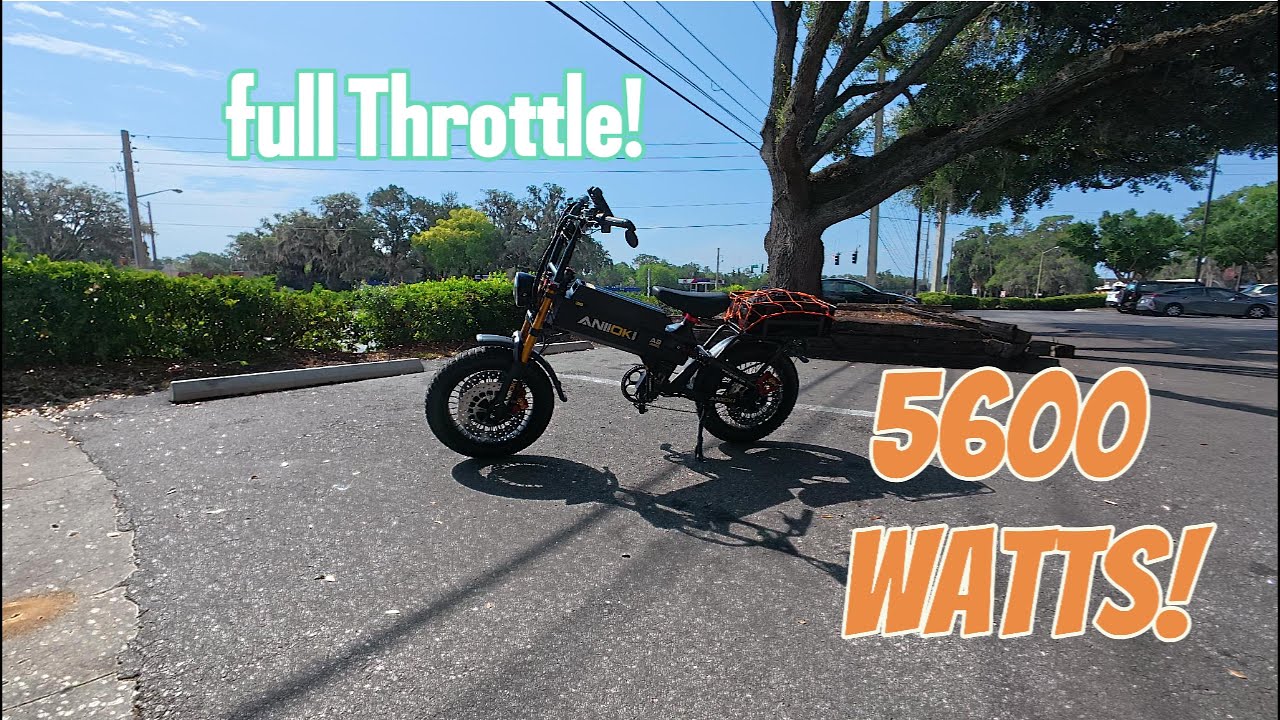 2025 Aniioki a8 E-bike 5600 Watts! FULL THROTTLE!