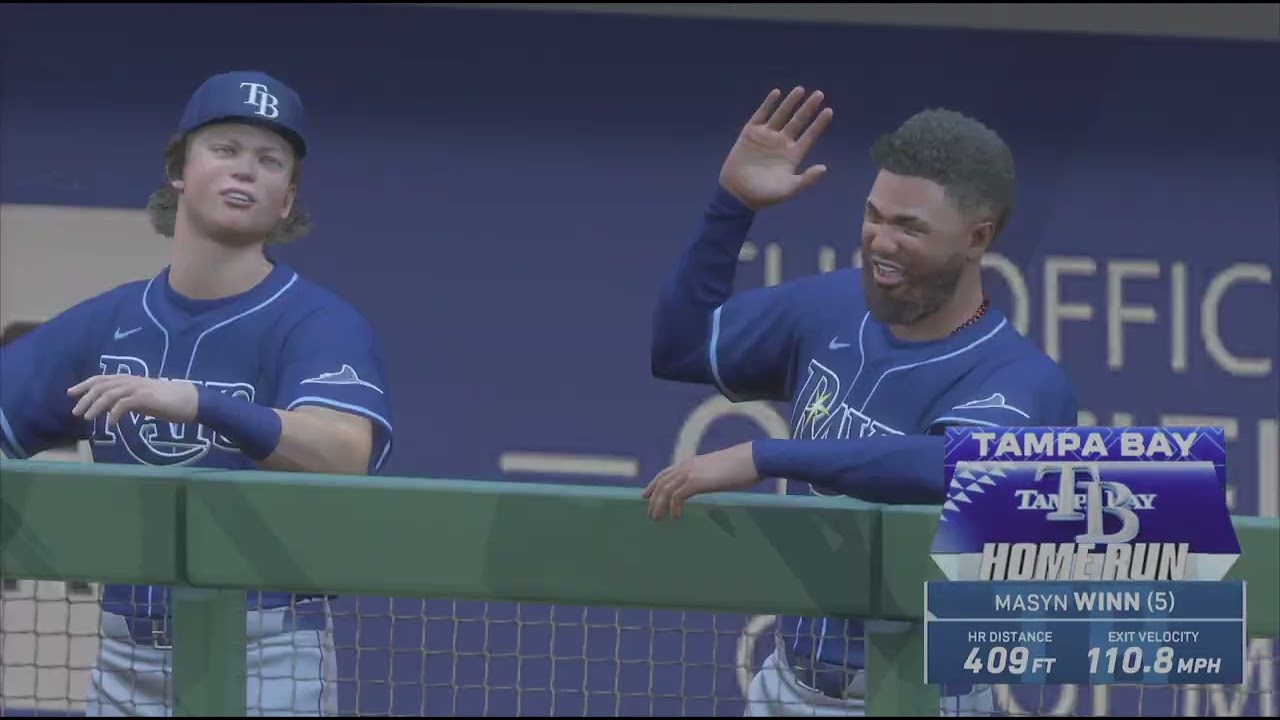 MLB The Show 25 Tampa Bay Rays Franchise Game 9 vs. Rangers Highlights ( Series Sweep )