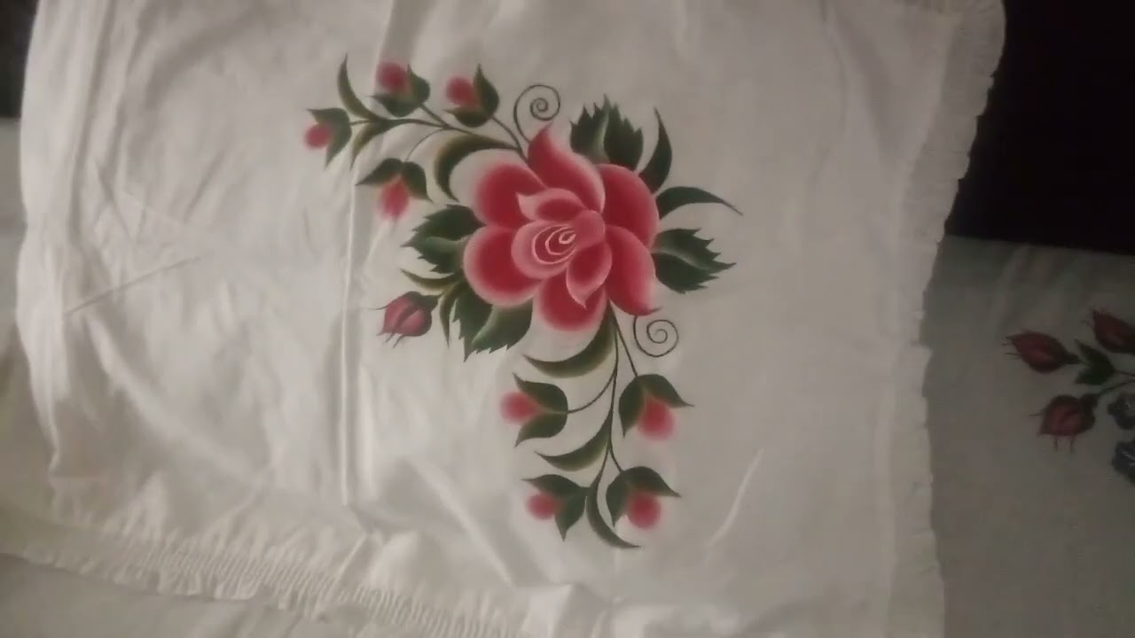 Simple bedsheet painting Design 💕💕💕