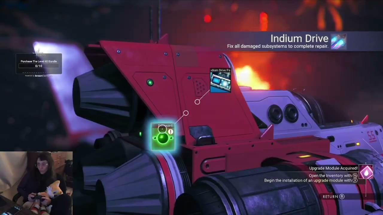 Exploring in no man's sky.