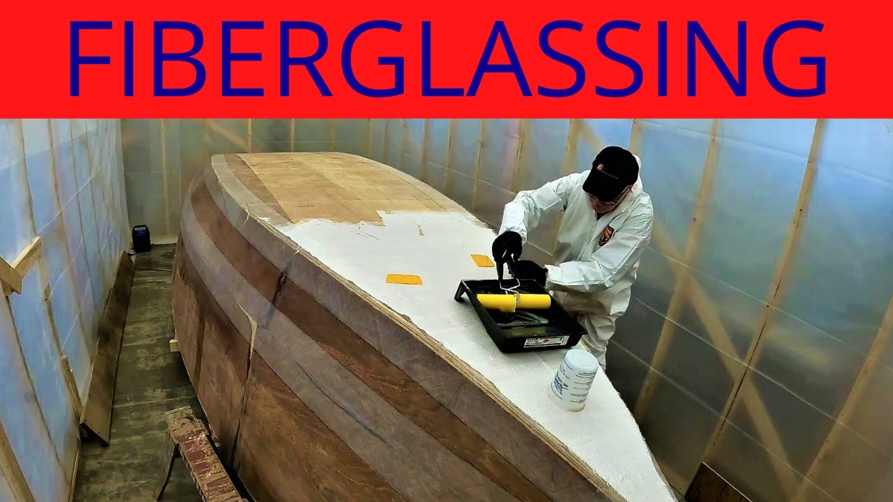 S2E22 How to Fiberglass the Hull of your Small Ocean Cruiser Part 2 || Building a Wave Rover 650