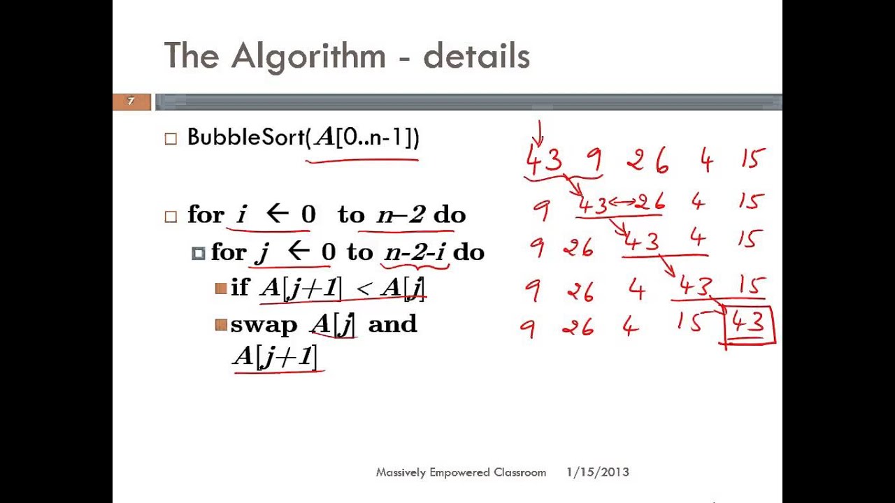 Brute Force Bubble Sort