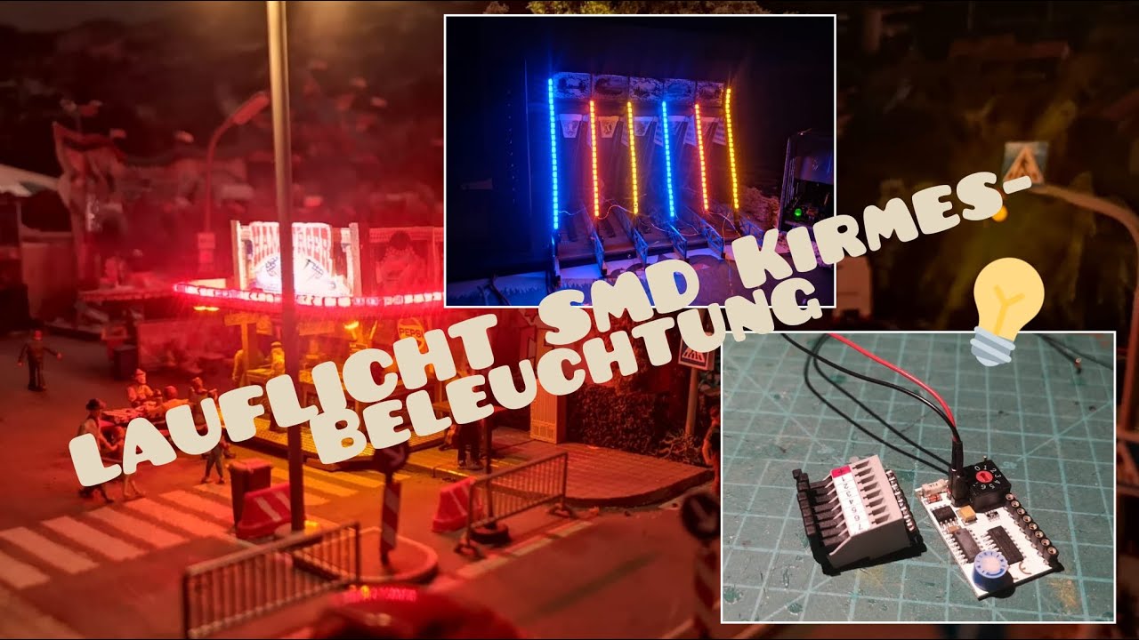 Lauflicht - SMD Kirmes Beleuchtung - Krause Modellbau - H0
