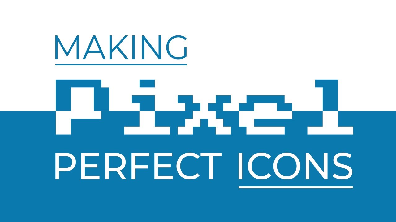 Making Pixel Perfect Icons