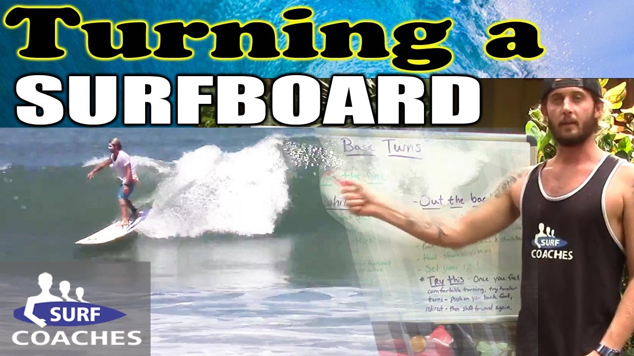How to Turn a surfboard and Go Down the Line - Learn Surfing