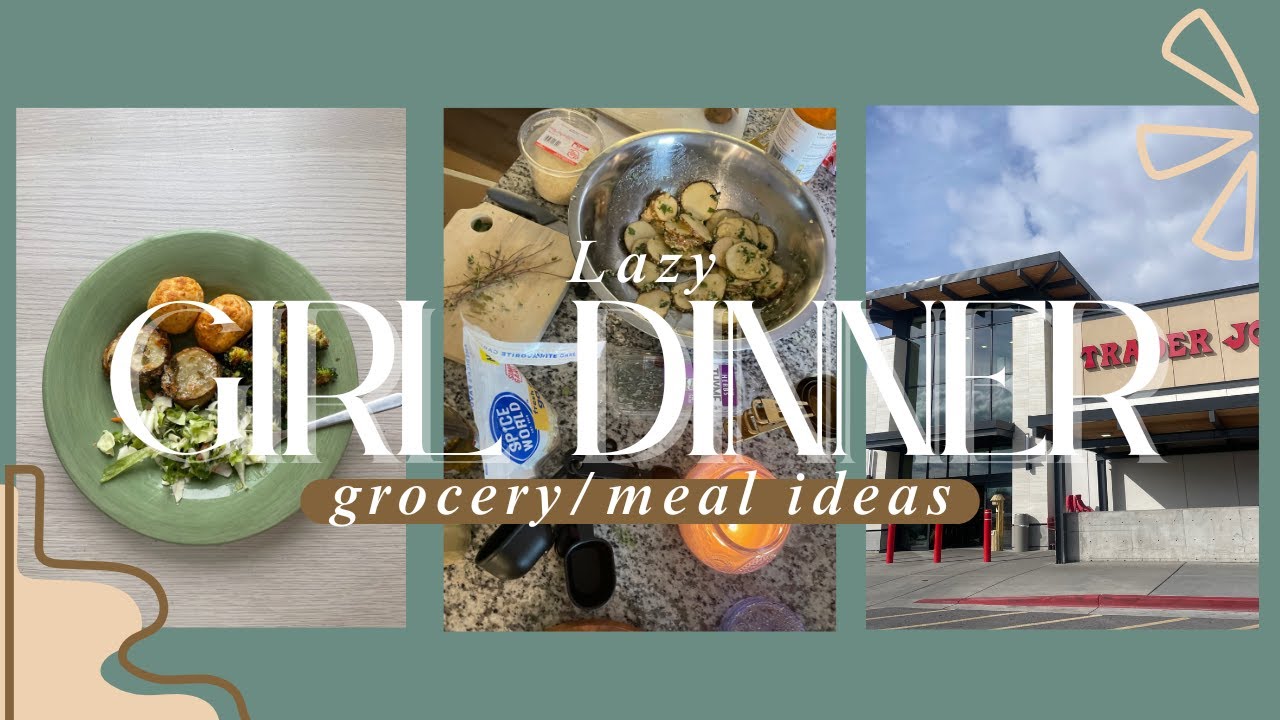 Groceries and meal ideas for lazy girls cooking for 1