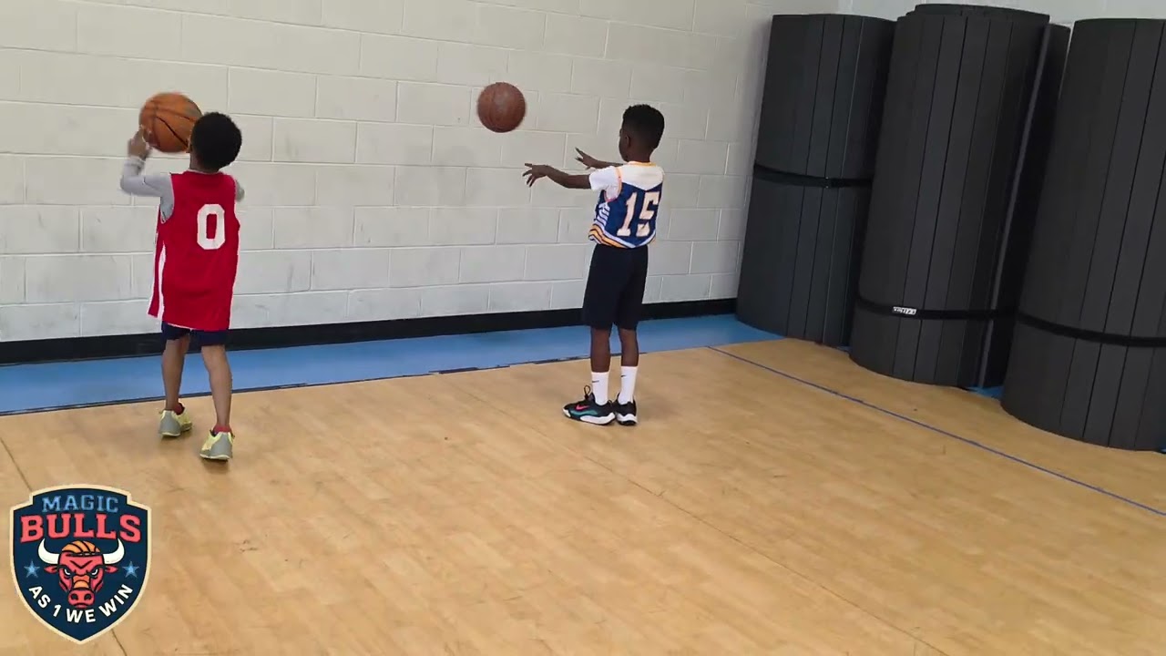MagicBulls Hit the Court! 🏀 Coach Cam Leads Wall Passing Drills to Prep for the Season