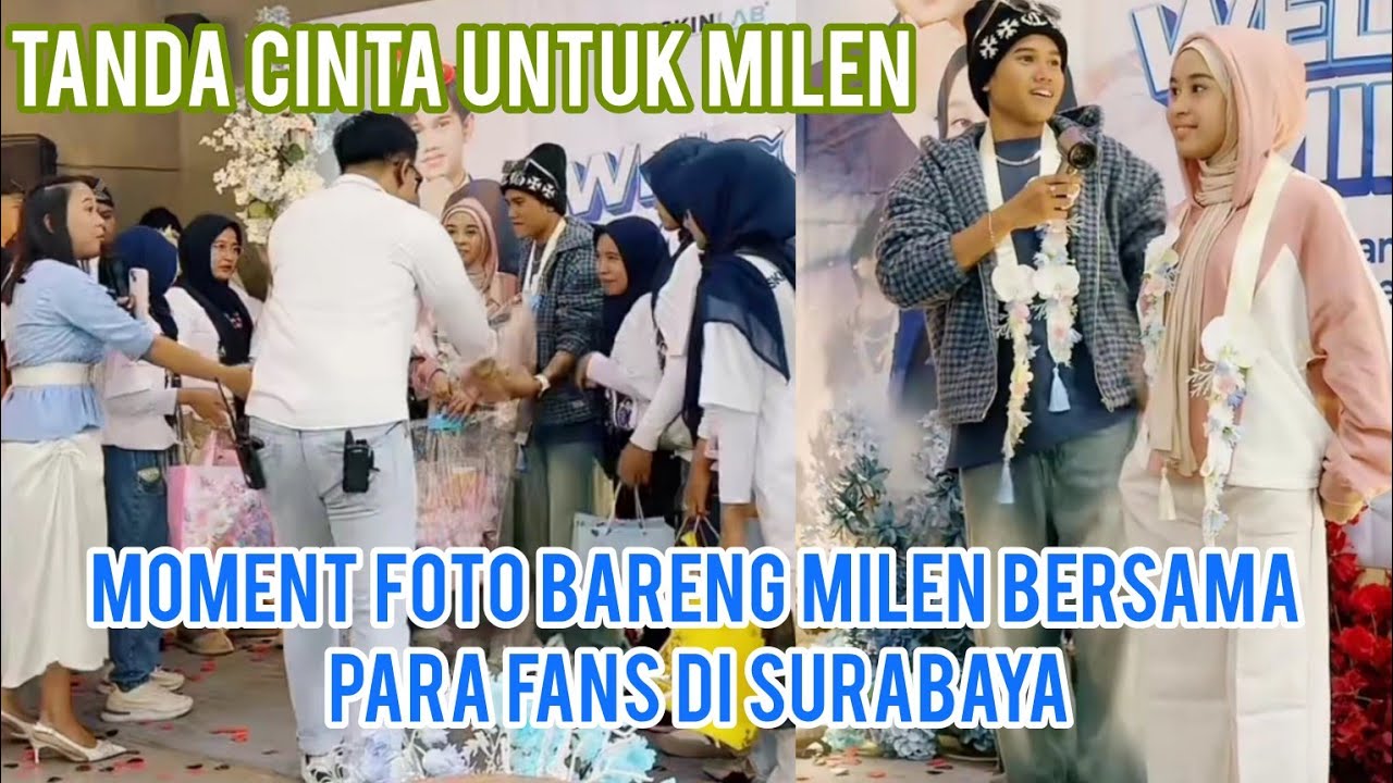 VIRAL VALEN & MILA BANJIR GIFT DARI PARA PENGGEMAR DI SURABAYA 