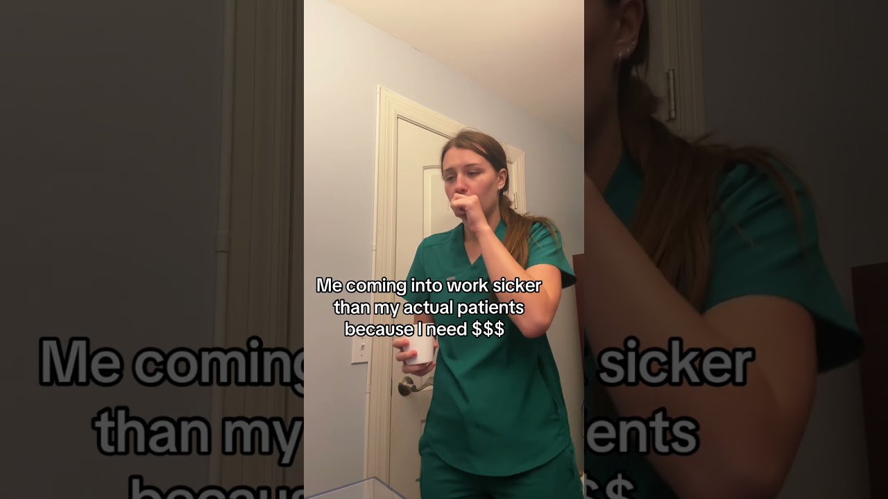 When you are literally sicker than your patients 😷🏥 #nursehumor #nursing #patientcare