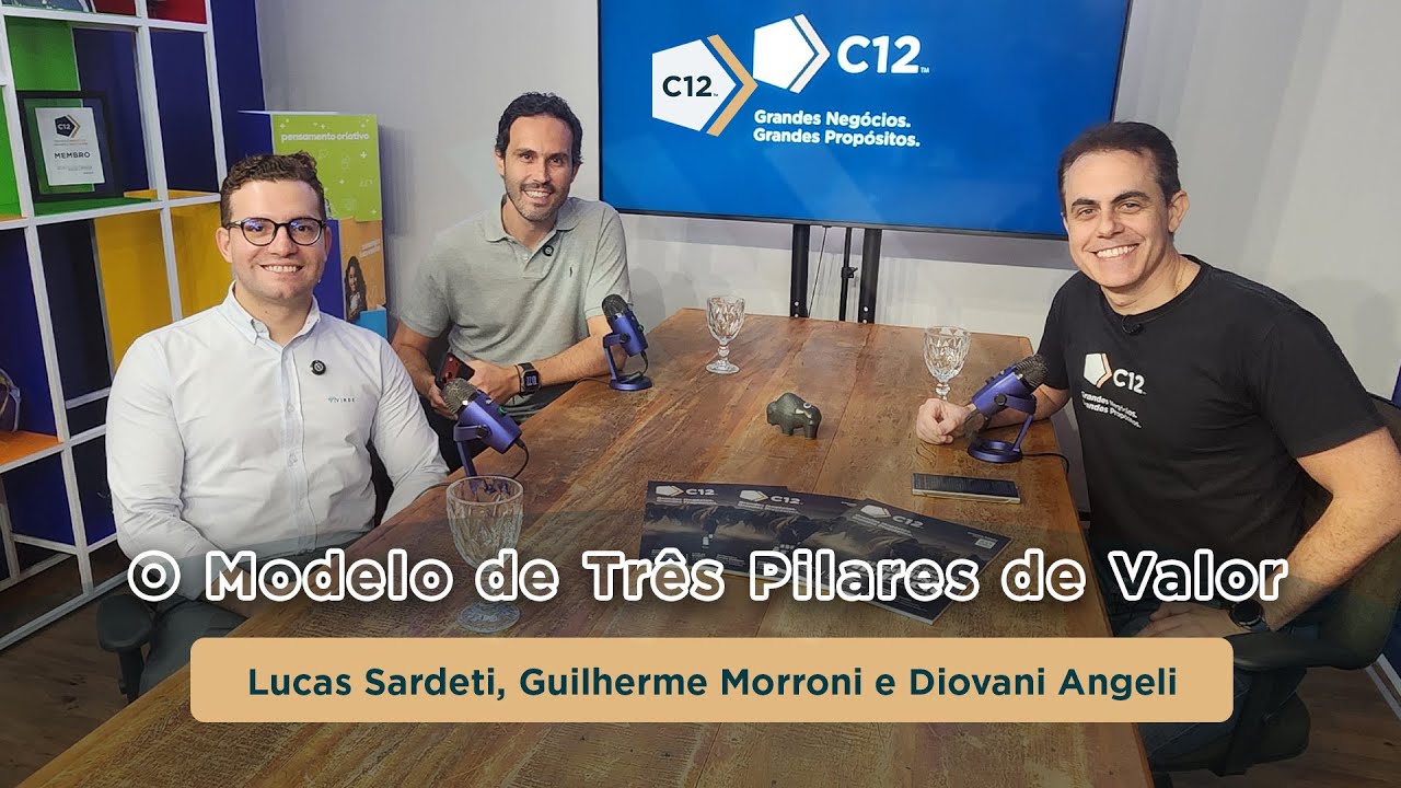 Modelo de Três Pilares de Valor-Diovani Angeli, Guilherme Morroni e Lucas Sardeti-PODCAST C12 Brasil