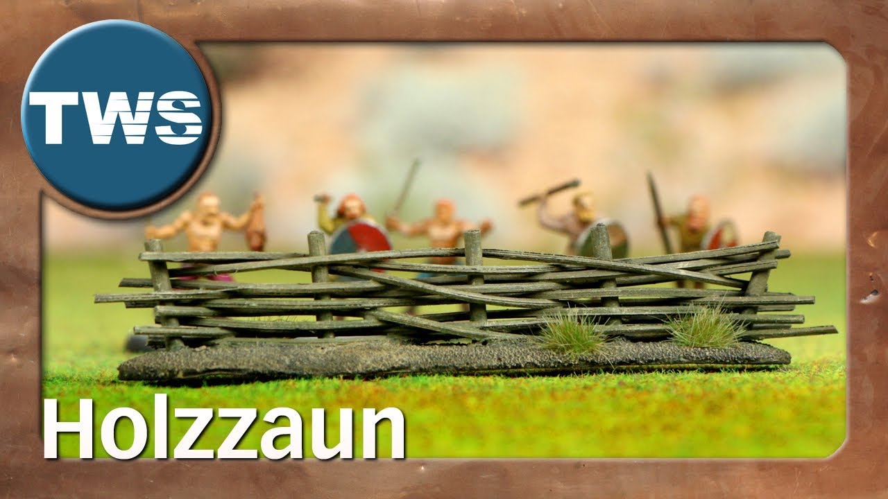 Tutorial: Holzzaun / wood fence (Tabletop-Gelände, TWS)