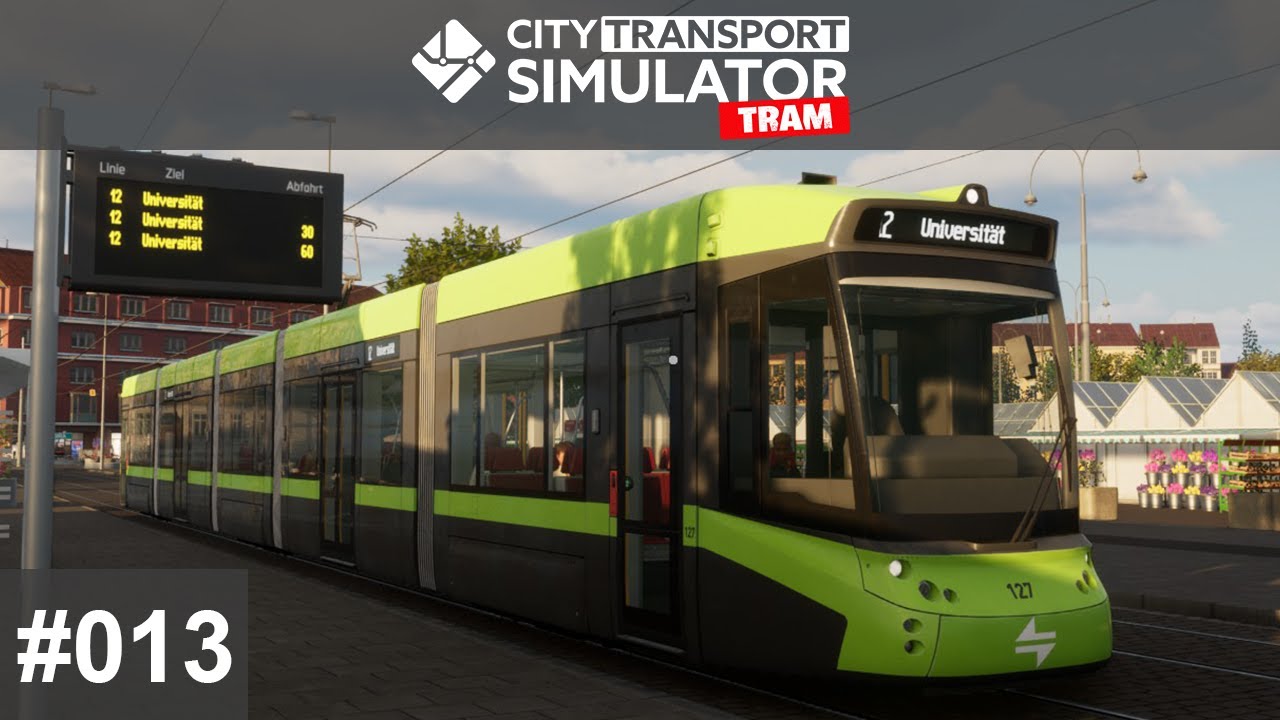 City Transport Simulator: Tram🚉 [#013] StadtRegio Tram auf der neuen Linie 12 [LET'S PLAY]