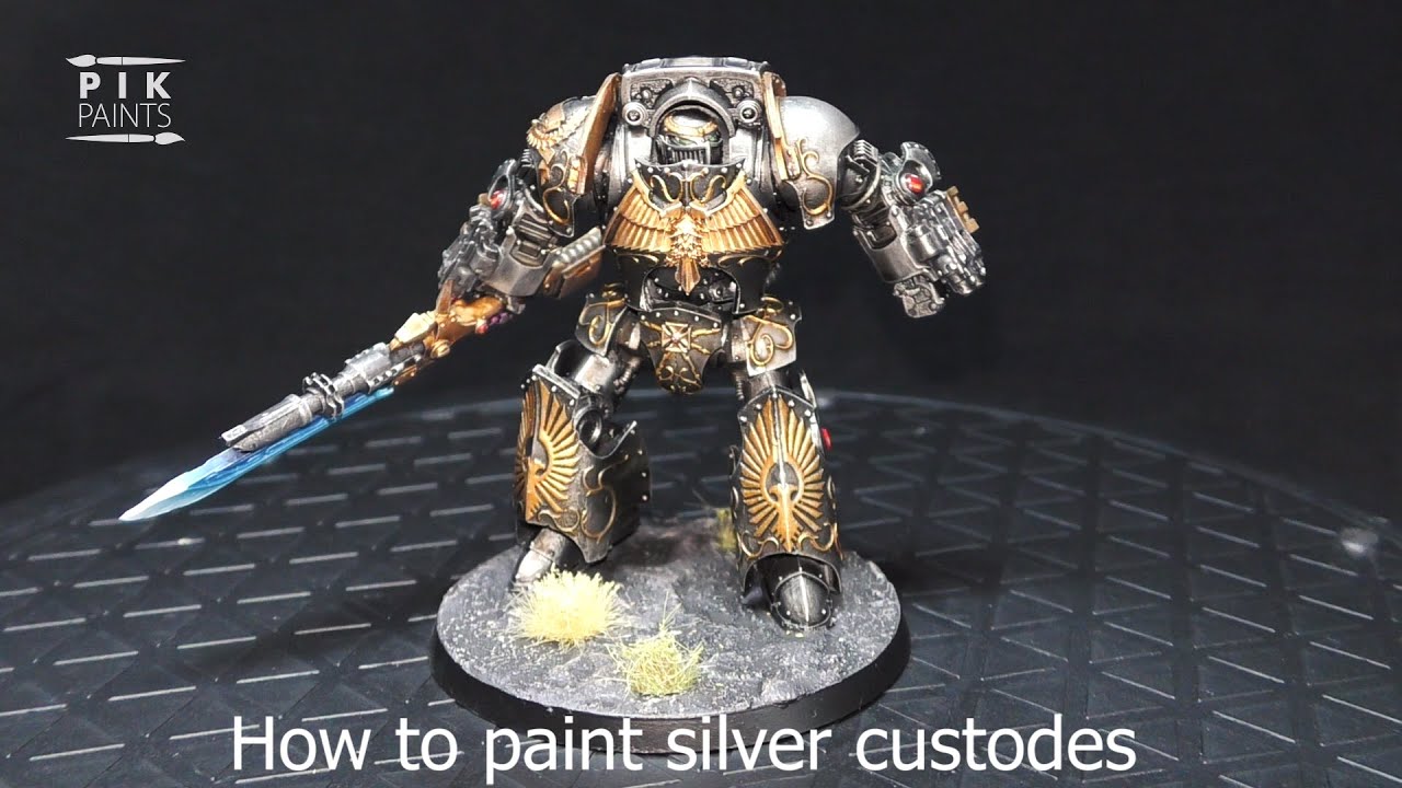 How to paint: Silver Custodes Achillus Dreadnought