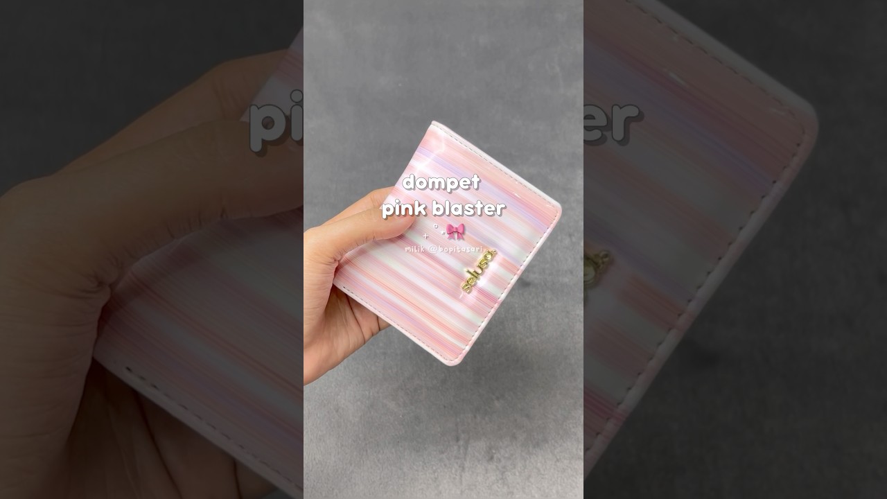 dompet pink blaster 💘 #dompet #dompetlipat #dompetlucu