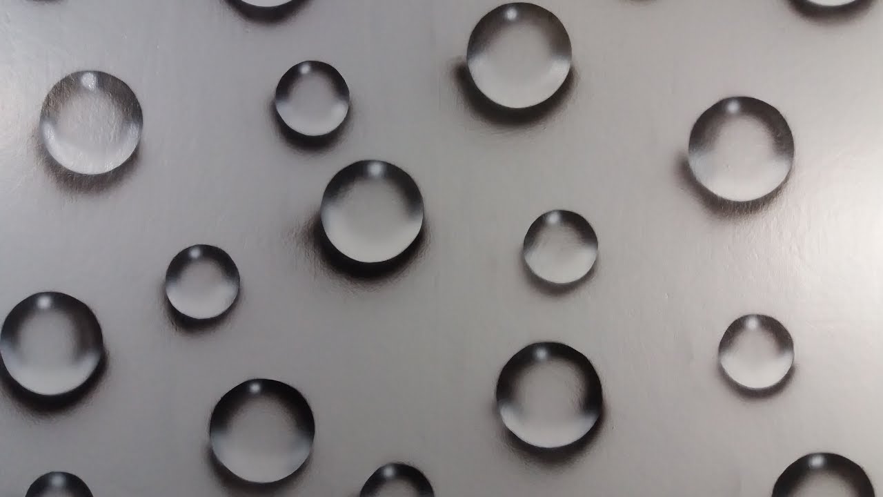 Pintura Efeito 3D, Bolhas Realista Fácil de Fazer DIY