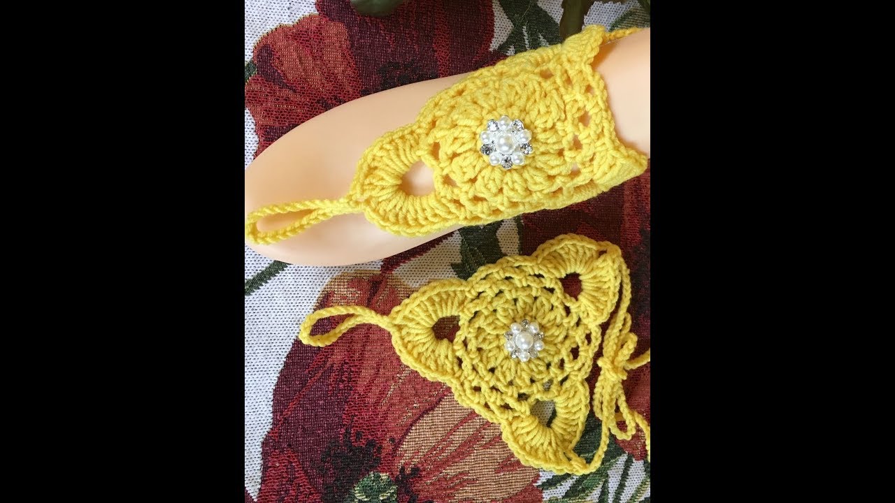 Barfußsocken, Strandsandalen, Fußschmuck, Handschmuck gehäkelt