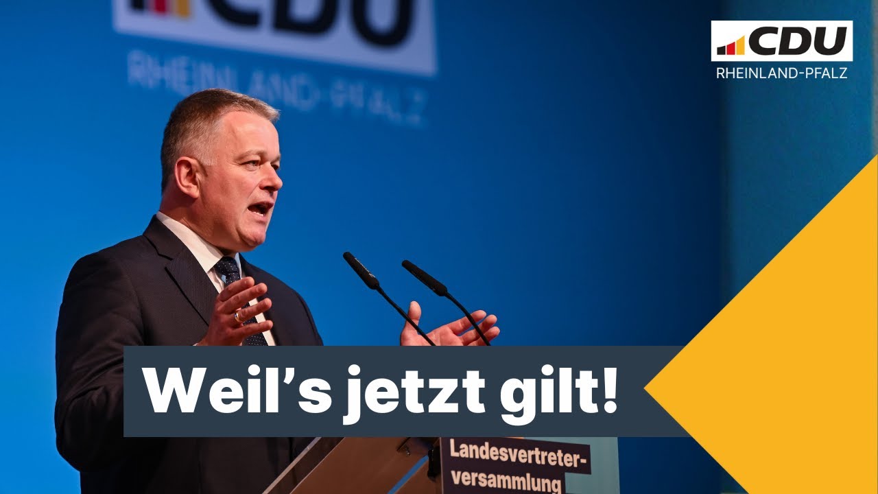 „Weil’s jetzt gilt!“ – Rede von Gordon Schnieder bei der Landesvertreterversammlung in Morbach