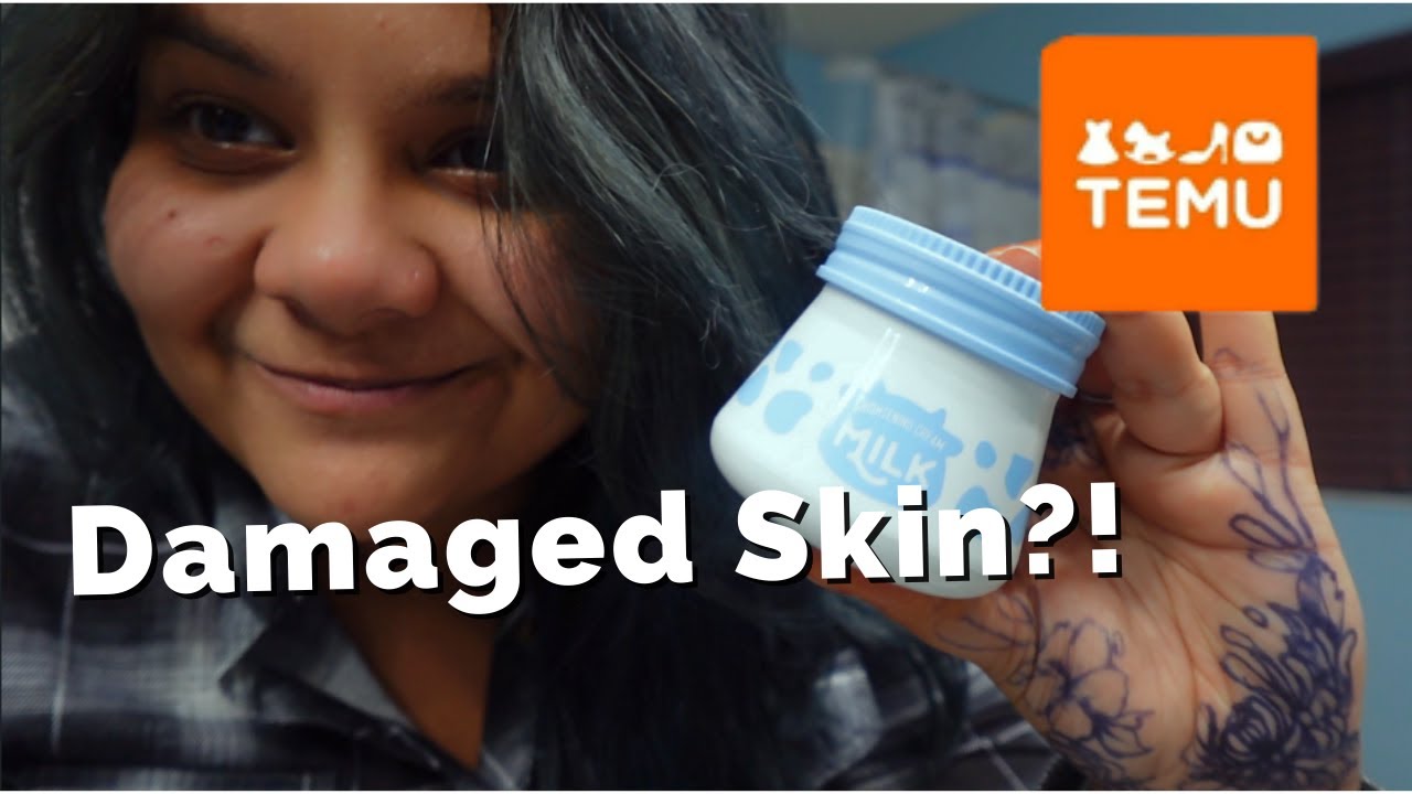 Temu Skincare Haul! RISKY Whitening Cleansers and Tiktok MILK Whitening Cream