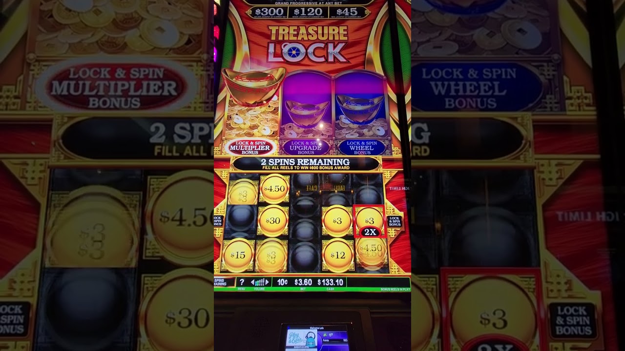 Treasure lock bonus win!!!!!!!!