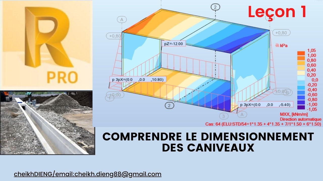 Comment dimensionner un Caniveau avec Robot Structural Analysis_Leçon 1
