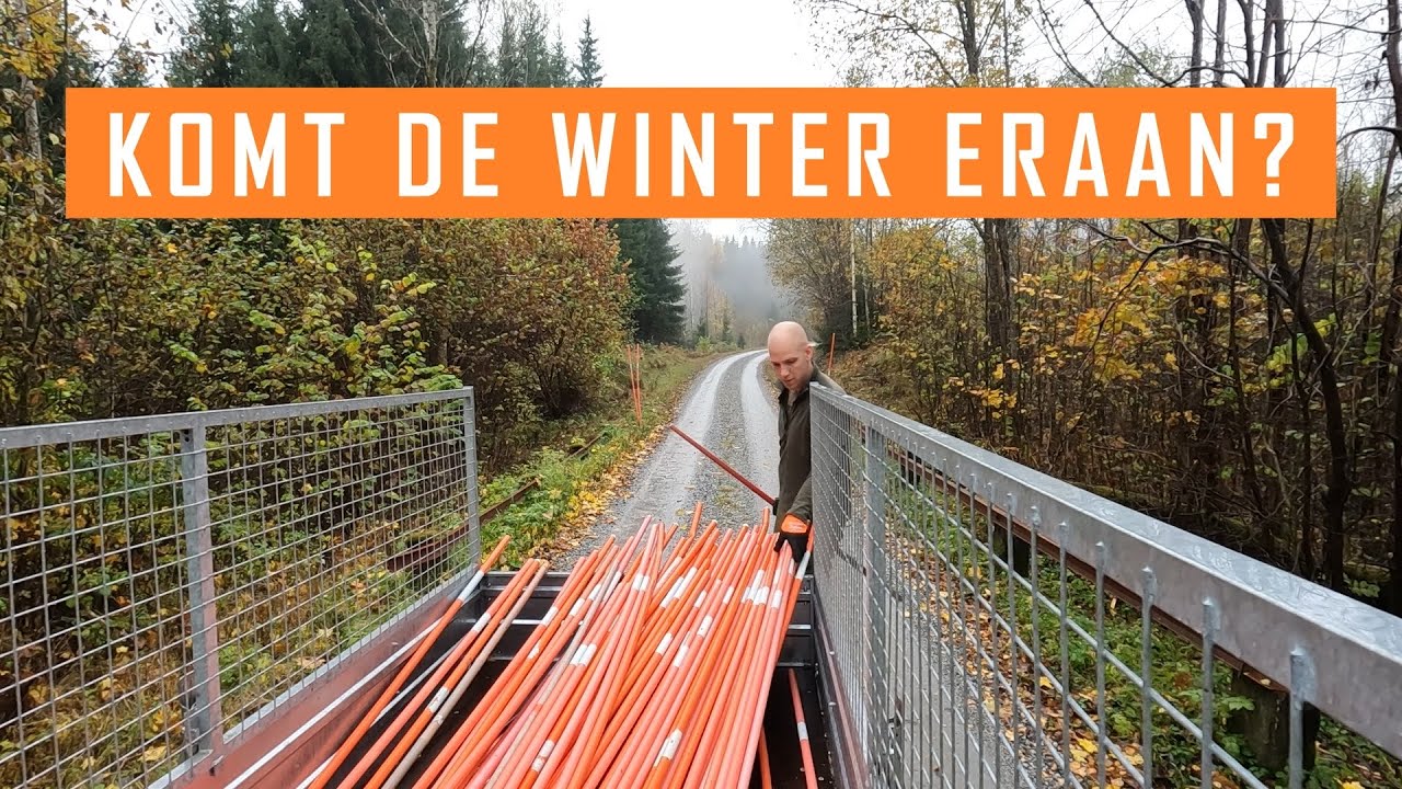 Het is weer tijd voor de sneeuwpalen..!