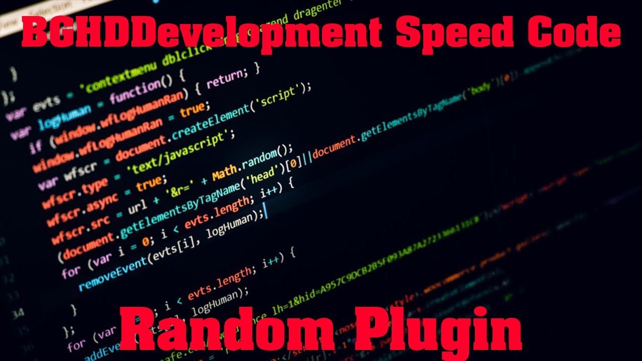 Random Plugin - Speed Coding