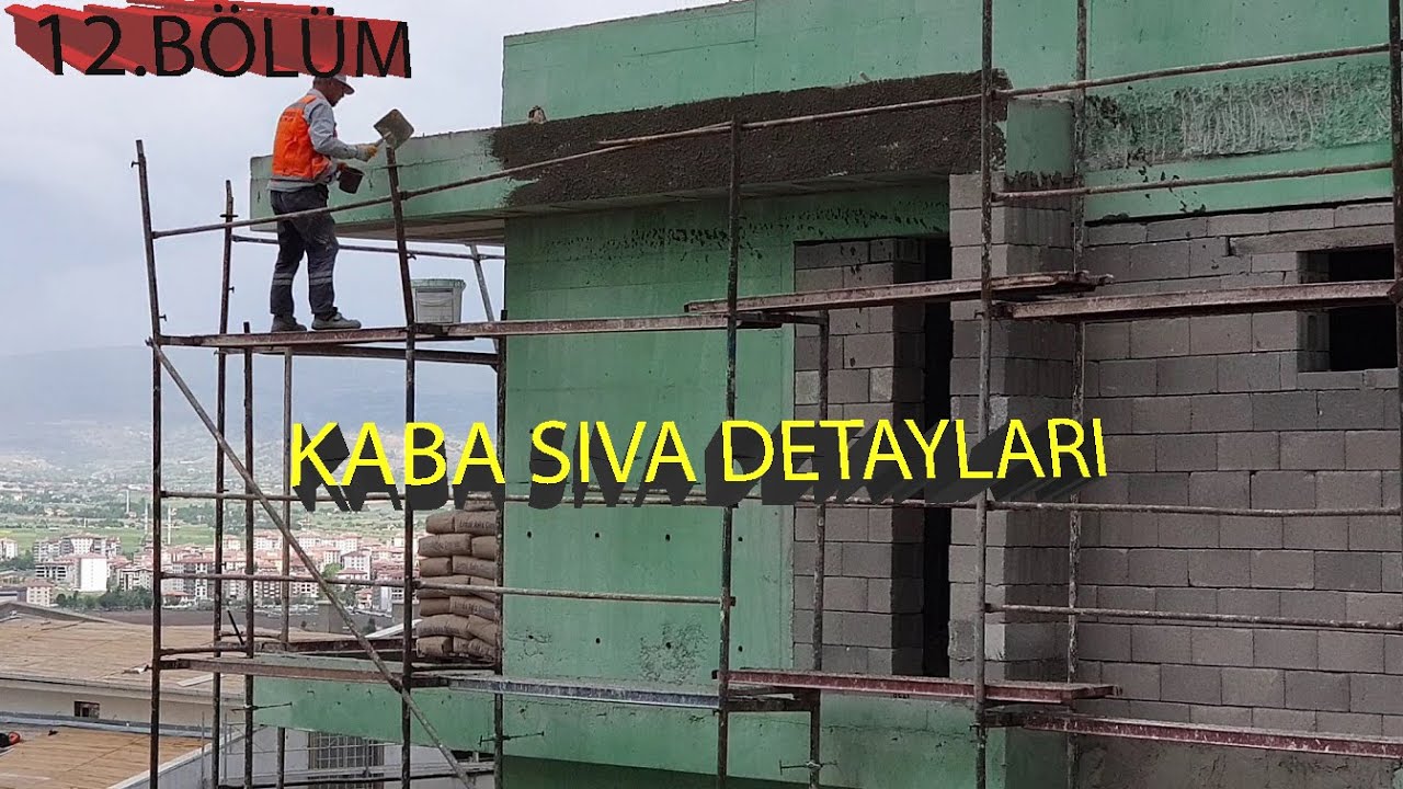 VİLLAMIZDA KABA SIVA DETAYLARI 