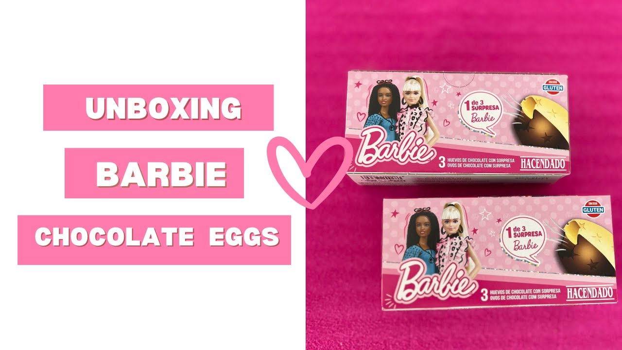 ASMR Unboxing Barbie Chocolate Eggs 🍫💖 | Satisfying Sounds & Surprises! 😍