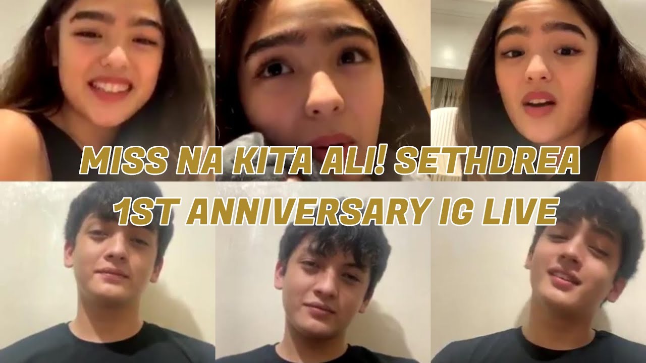 Sethdrea  Instagram Live Seth fedelin May Inamin Plano ng Ligawan si Andrea Brillantes!!#sethdrea